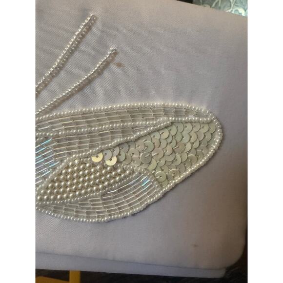 Vintage SOPHISTIQUE Beaded and Sequin Butterfly Crossbody - Picture 5 of 7